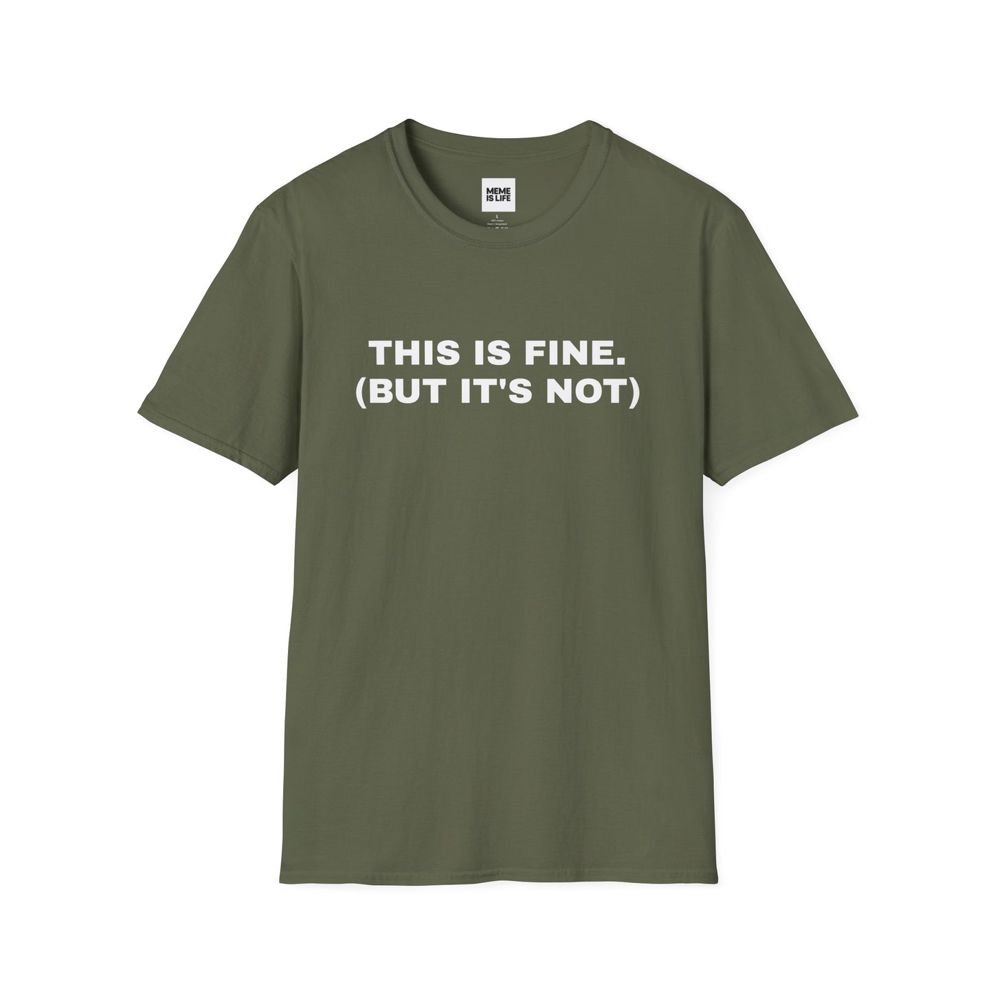THIS IS FINE. (BUT IT'S NOT) | Democracy on Fire Tee – Unisex T-shirt by MEME IS LIFE™