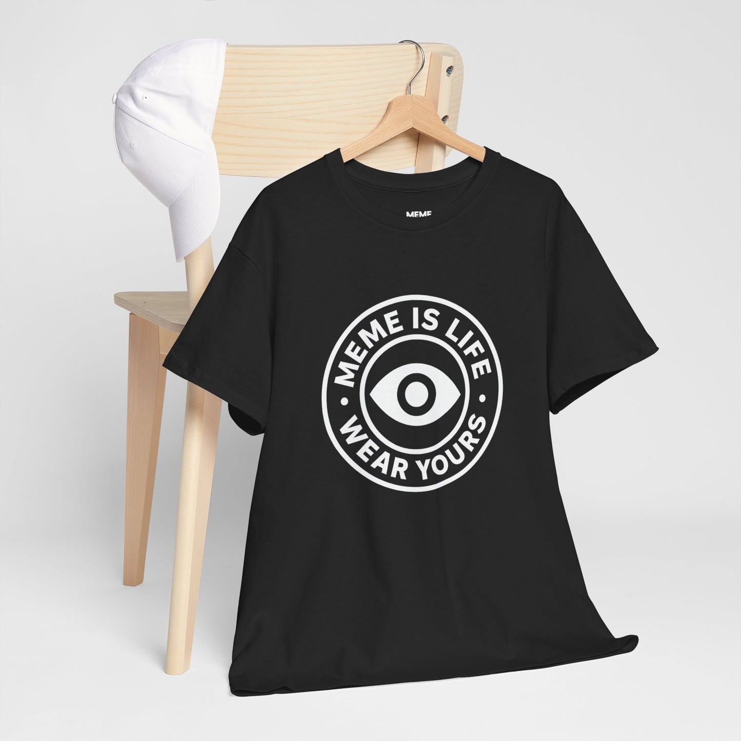 MEME IS LIFE™ WEAR YOURS STAMP | Slogan Shirt for Meme Believers - Unisex Heavy Cotton Tee - Super Comfortable