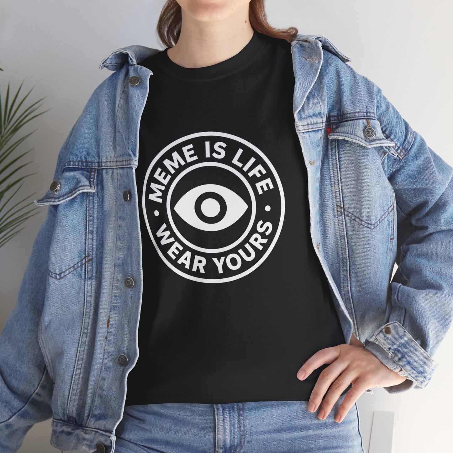 MEME IS LIFE™ WEAR YOURS STAMP | Slogan Shirt for Meme Believers - Unisex Heavy Cotton Tee - Super Comfortable