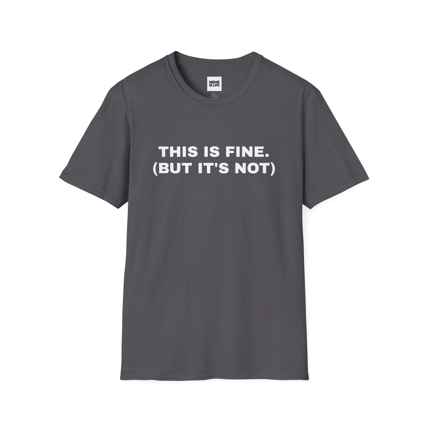 THIS IS FINE. (BUT IT'S NOT) | Democracy on Fire Tee – Unisex T-shirt by MEME IS LIFE™