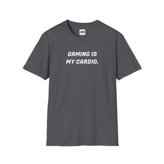 GAMING IS MY CARDIO. | Gamer Fitness Meme Tee – Unisex T-shirt by MEME IS LIFE™