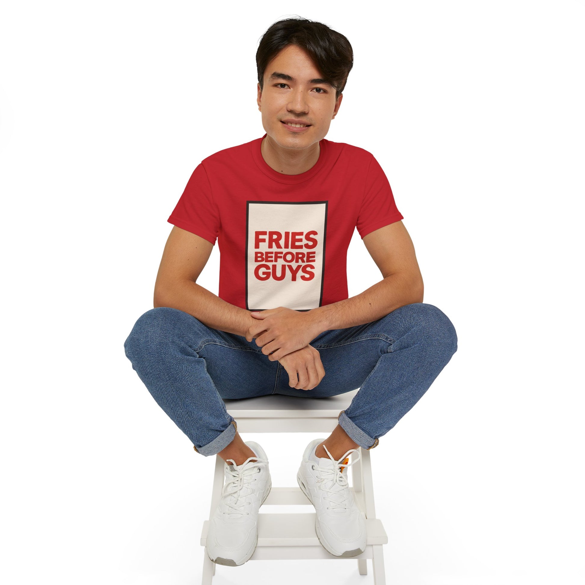 FRIES BEFORE GUYS. | American Meme Tee – MEME IS LIFE™