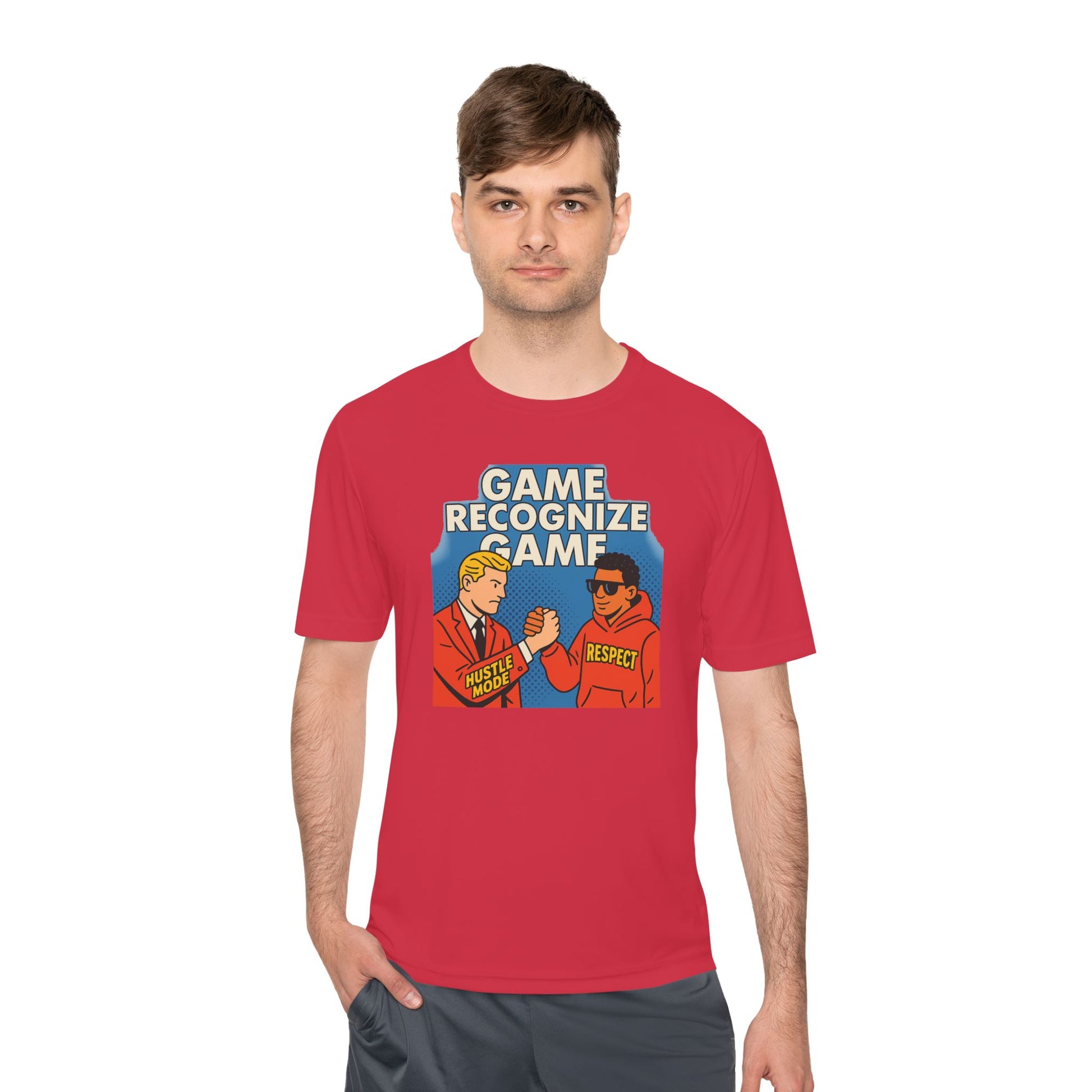 Art GAME RECOGNIZE GAME. | Respect Meme Unisex Moisture Wicking Tee – MEME IS LIFE™