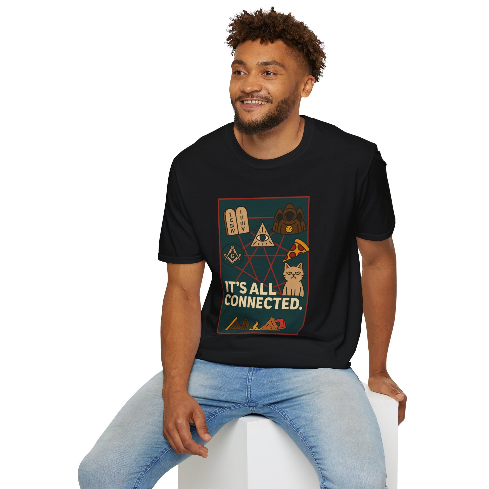 Art IT’S ALL CONNECTED. | Conspiracy Meme Tee – Unisex T-shirt by MEME IS LIFE™
