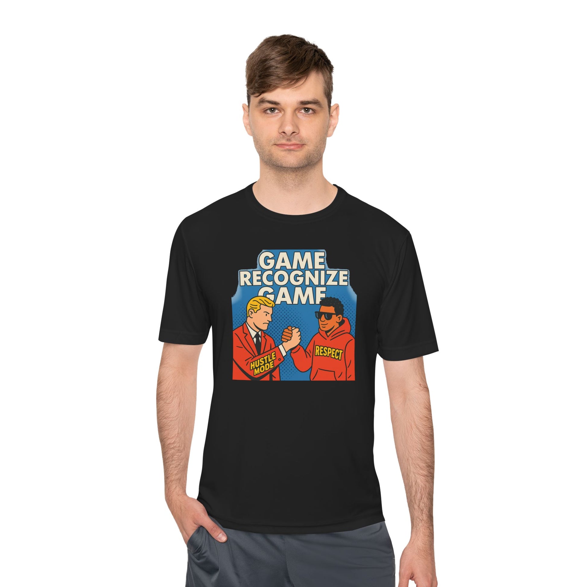 Art GAME RECOGNIZE GAME. | Respect Meme Unisex Moisture Wicking Tee – MEME IS LIFE™