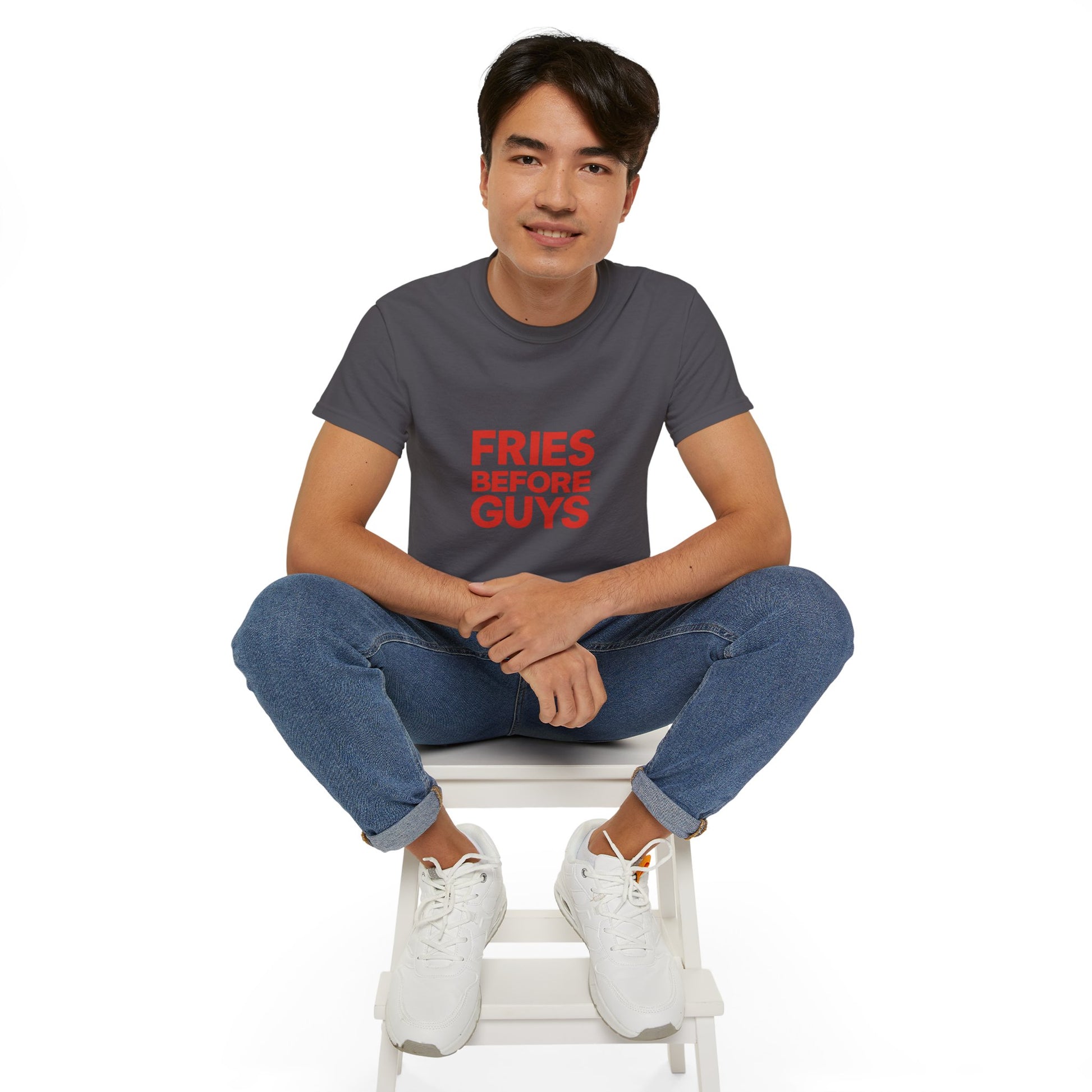 FRIES BEFORE GUYS. | American Meme Tee – MEME IS LIFE™