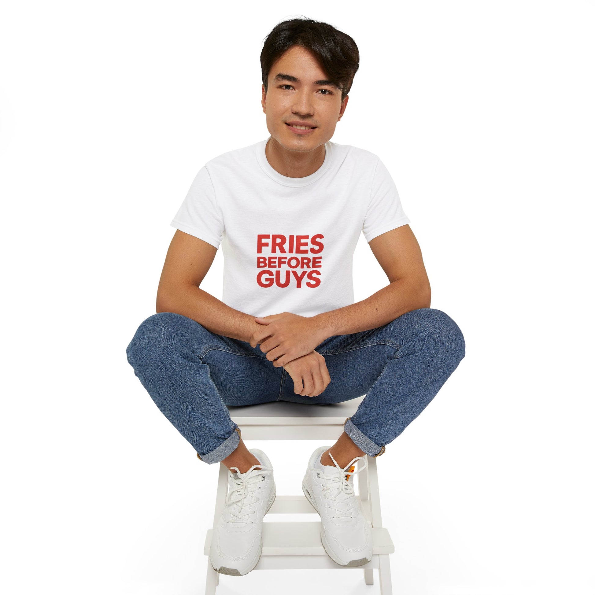 FRIES BEFORE GUYS. | American Meme Tee – MEME IS LIFE™
