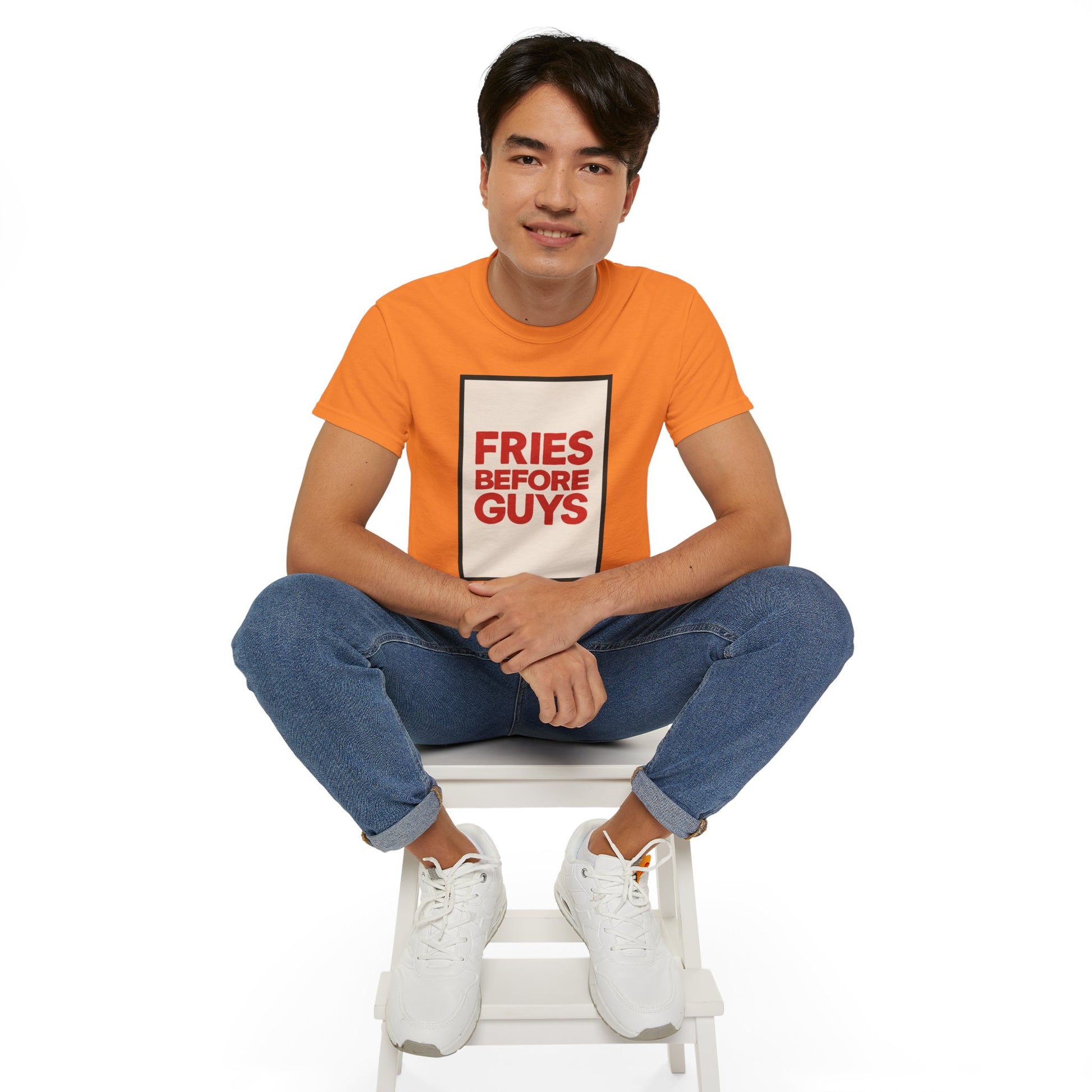 FRIES BEFORE GUYS. | American Meme Tee – MEME IS LIFE™