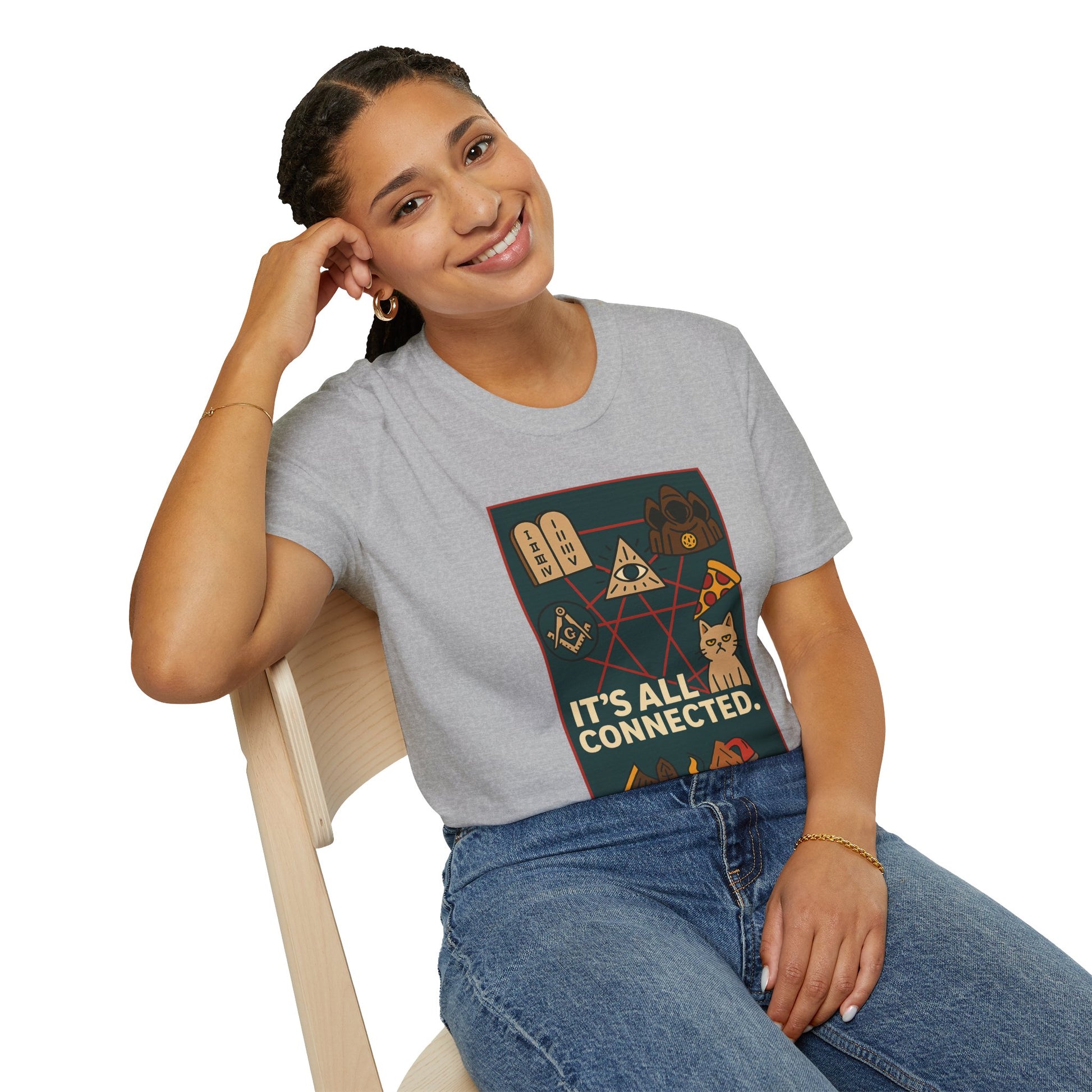Art IT’S ALL CONNECTED. | Conspiracy Meme Tee – Unisex T-shirt by MEME IS LIFE™
