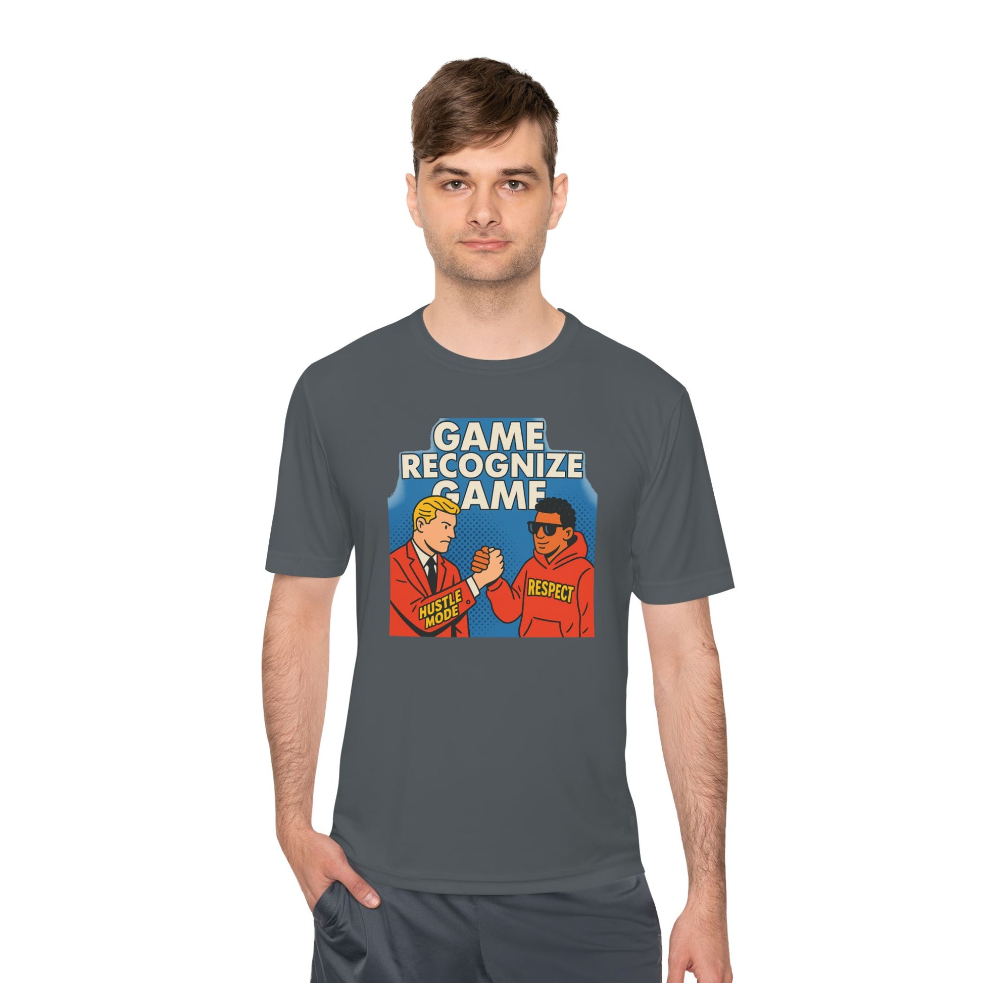 Art GAME RECOGNIZE GAME. | Respect Meme Unisex Moisture Wicking Tee – MEME IS LIFE™