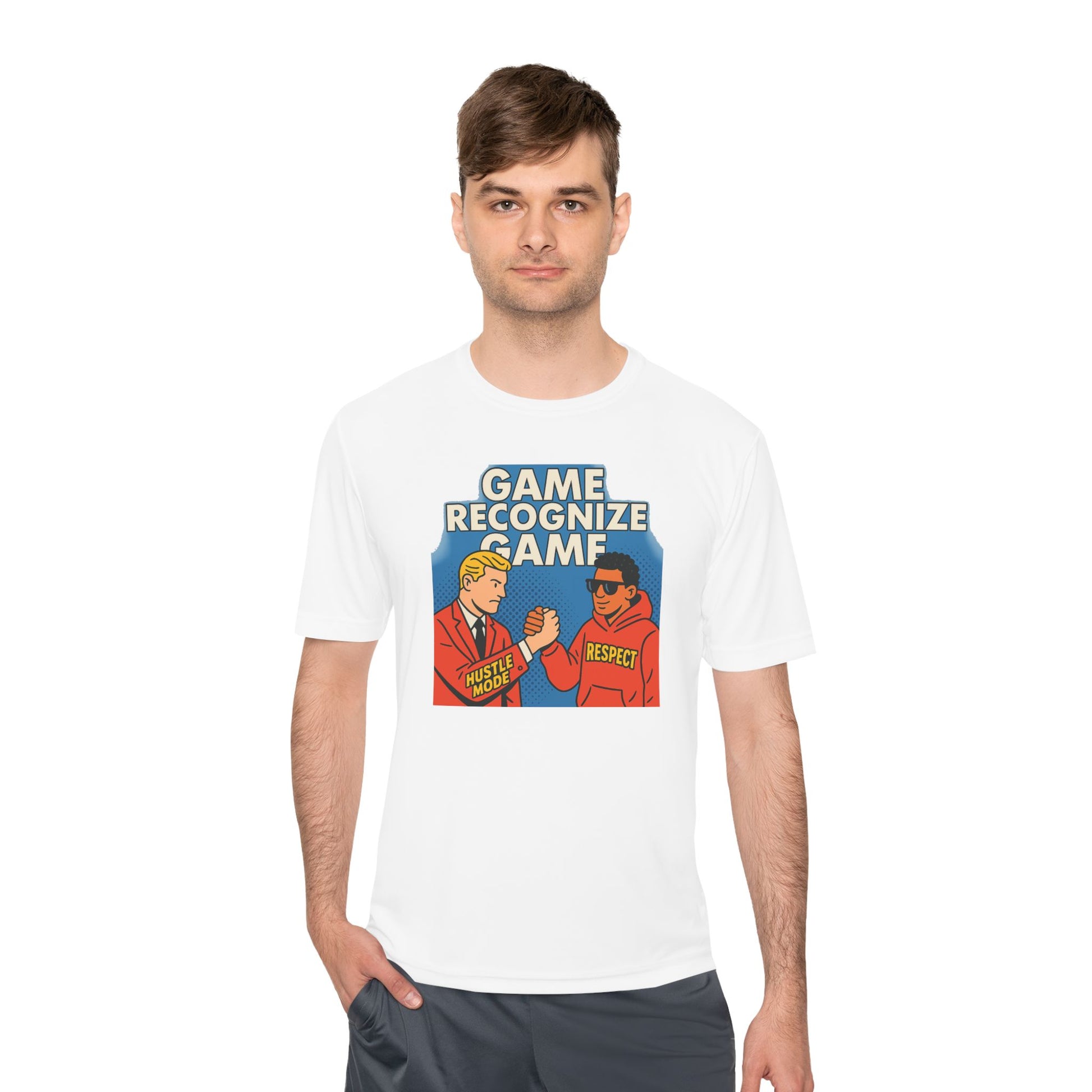 Art GAME RECOGNIZE GAME. | Respect Meme Unisex Moisture Wicking Tee – MEME IS LIFE™
