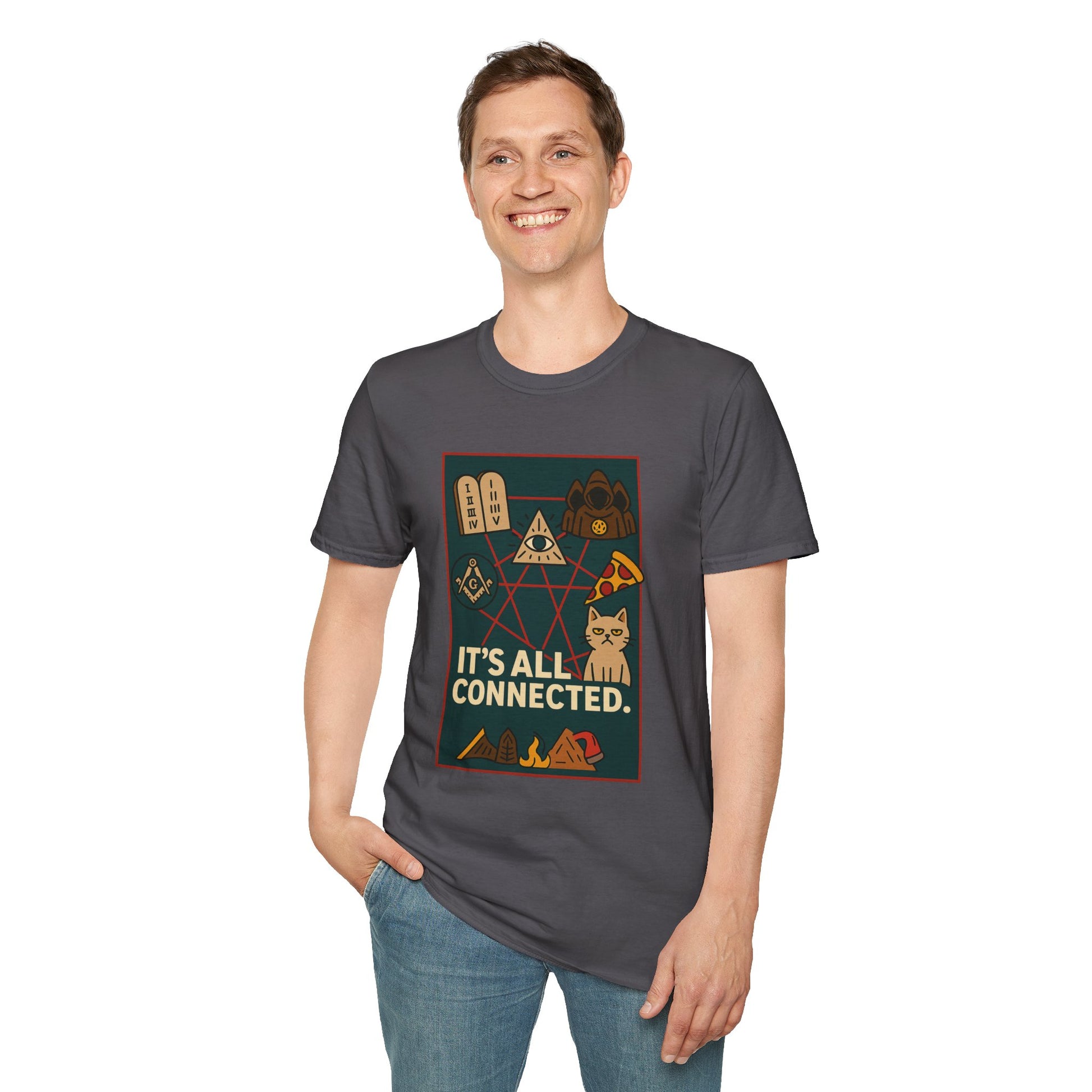 Art IT’S ALL CONNECTED. | Conspiracy Meme Tee – Unisex T-shirt by MEME IS LIFE™