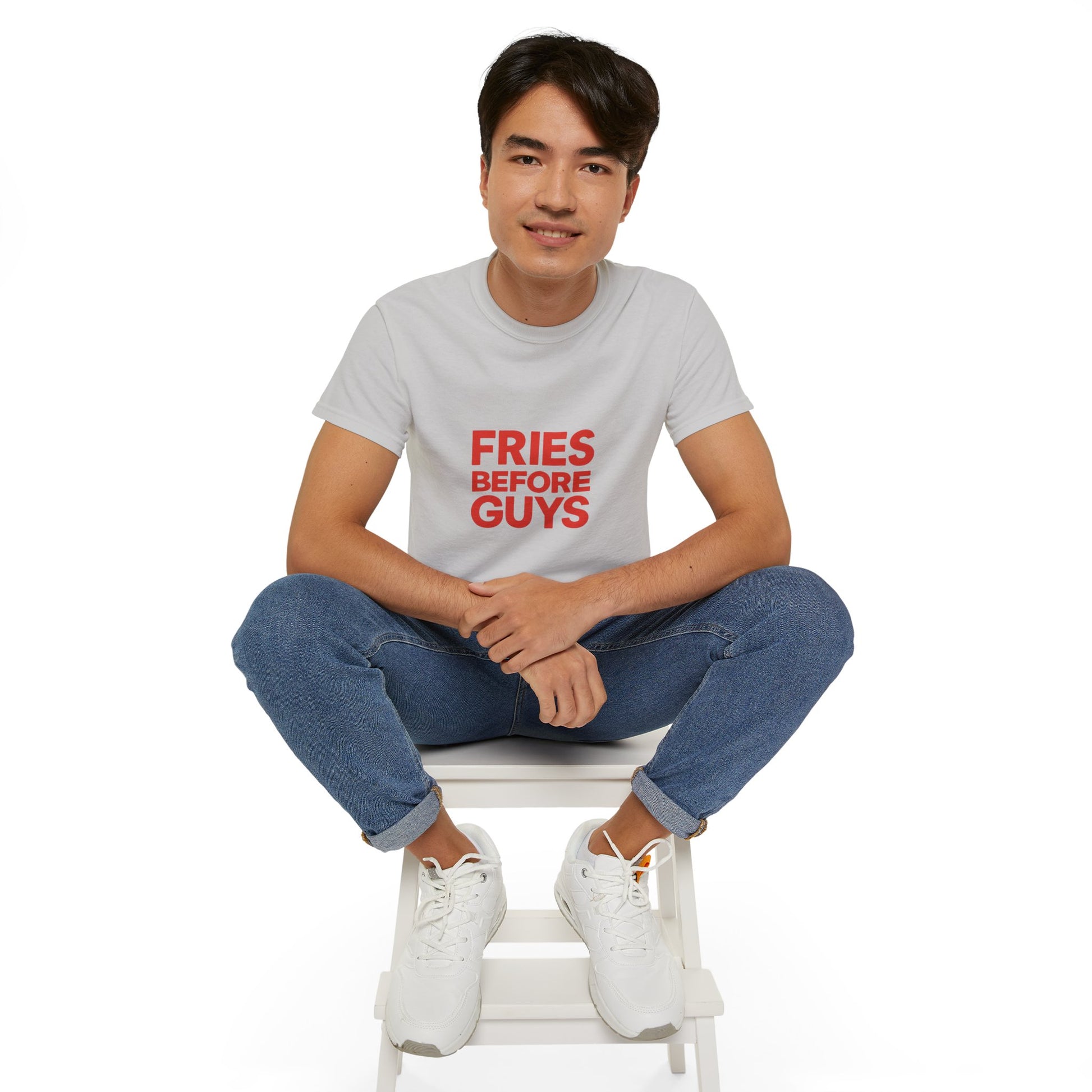 FRIES BEFORE GUYS. | American Meme Tee – MEME IS LIFE™