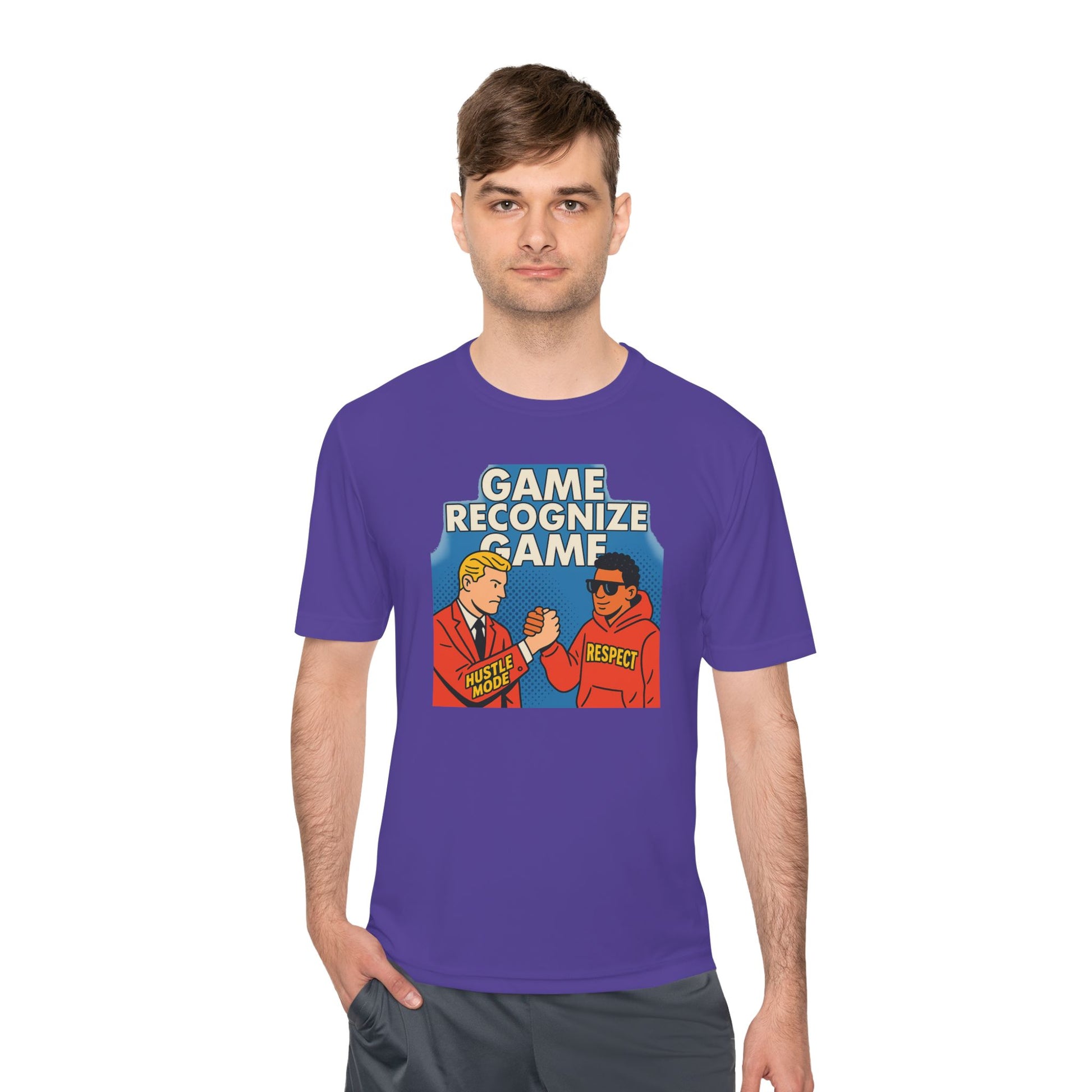 Art GAME RECOGNIZE GAME. | Respect Meme Unisex Moisture Wicking Tee – MEME IS LIFE™