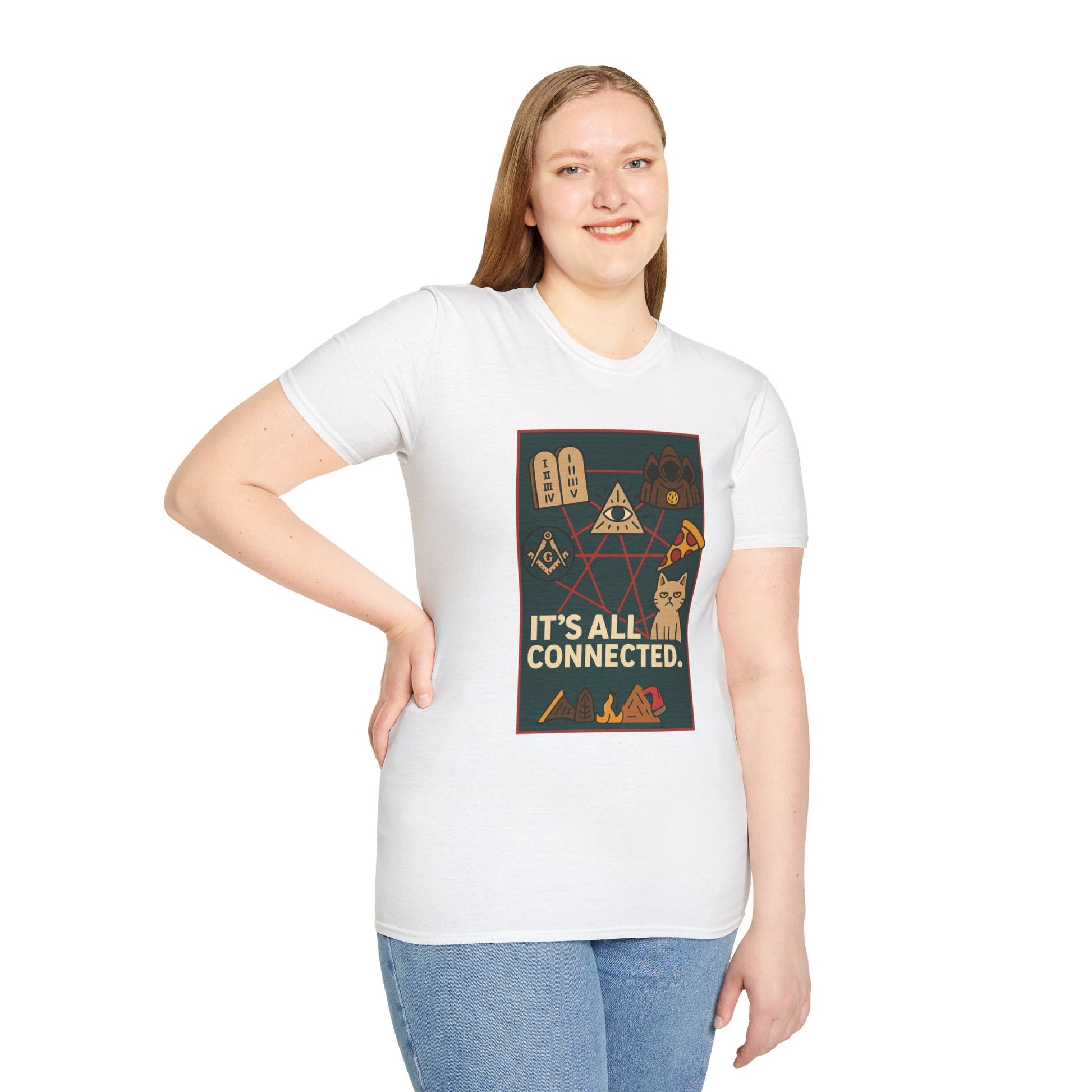 Art IT’S ALL CONNECTED. | Conspiracy Meme Tee – Unisex T-shirt by MEME IS LIFE™