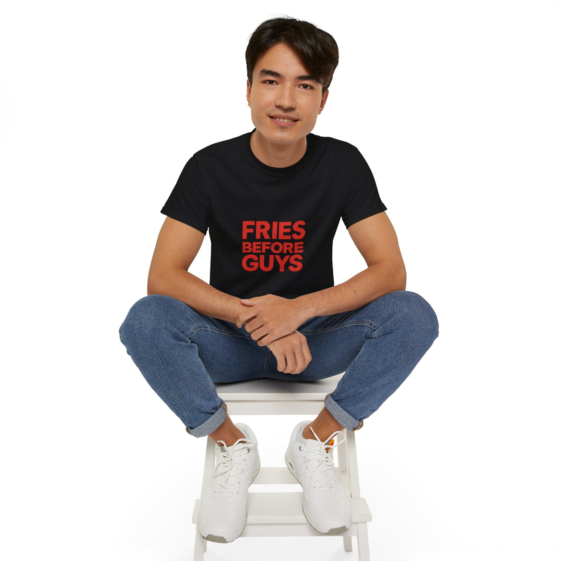 FRIES BEFORE GUYS. | American Meme Tee – MEME IS LIFE™