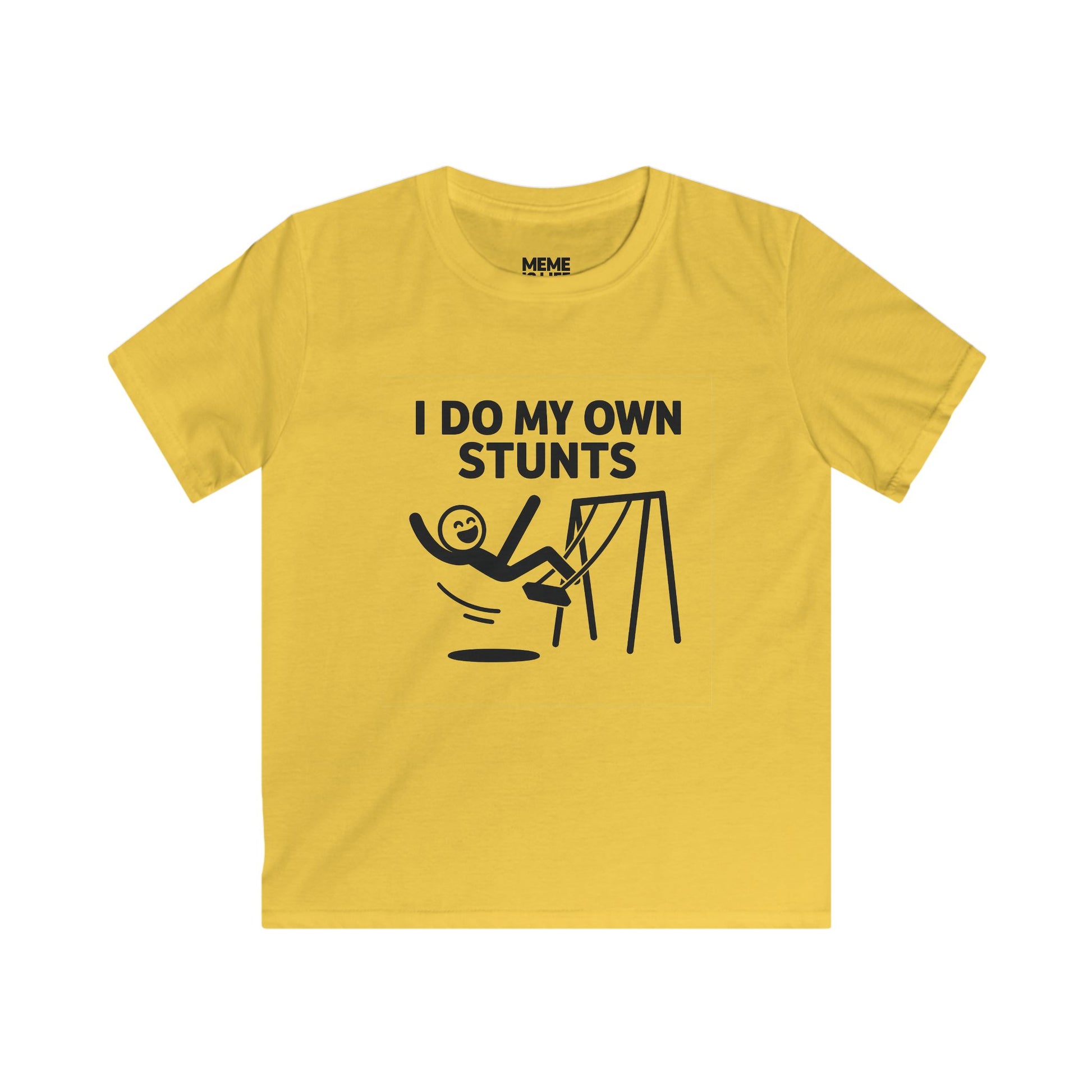 I DO MY OWN STUNTS. | Chaos Kid Tee – MEME IS LIFE™ FOR KIDS